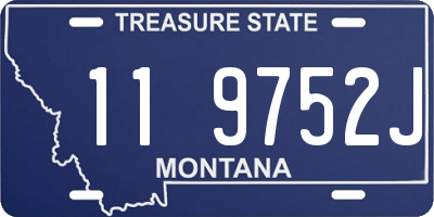 MT license plate 119752J