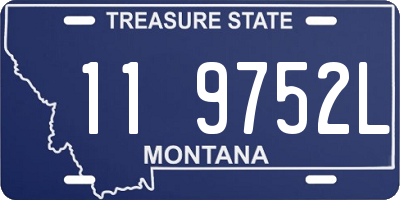 MT license plate 119752L