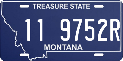 MT license plate 119752R
