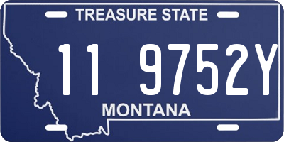 MT license plate 119752Y