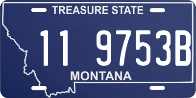 MT license plate 119753B