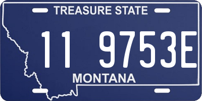 MT license plate 119753E