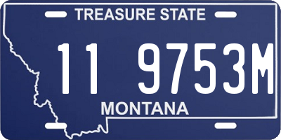 MT license plate 119753M