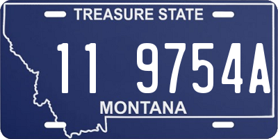 MT license plate 119754A