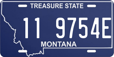 MT license plate 119754E