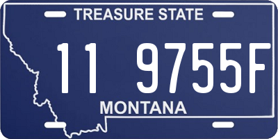 MT license plate 119755F