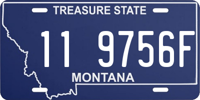 MT license plate 119756F