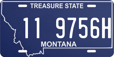 MT license plate 119756H