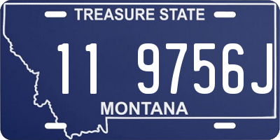 MT license plate 119756J