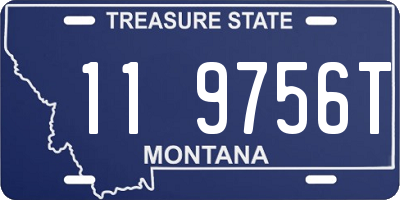 MT license plate 119756T