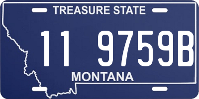 MT license plate 119759B