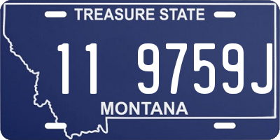 MT license plate 119759J