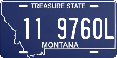 MT license plate 119760L
