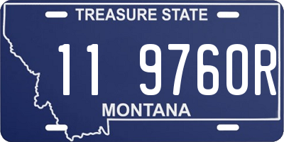 MT license plate 119760R