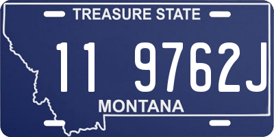 MT license plate 119762J