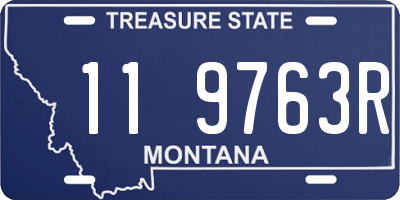 MT license plate 119763R