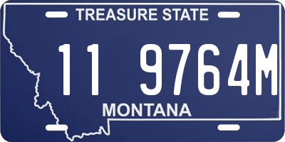 MT license plate 119764M