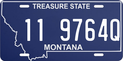 MT license plate 119764Q