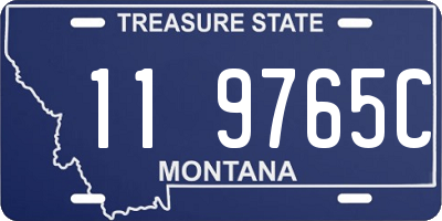 MT license plate 119765C