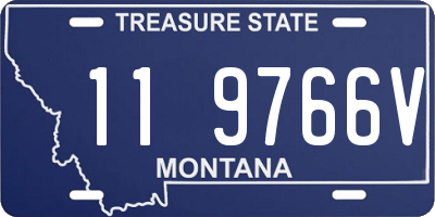 MT license plate 119766V