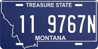 MT license plate 119767N