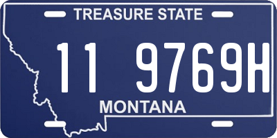 MT license plate 119769H