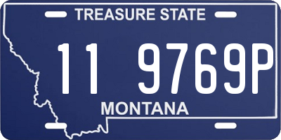 MT license plate 119769P
