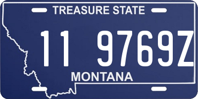 MT license plate 119769Z