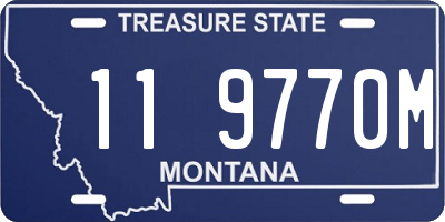 MT license plate 119770M