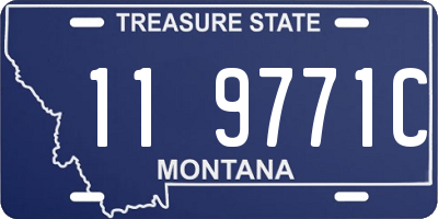 MT license plate 119771C