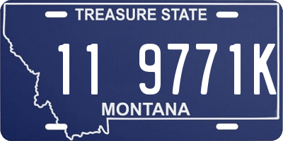 MT license plate 119771K