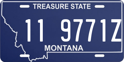 MT license plate 119771Z