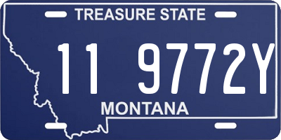 MT license plate 119772Y