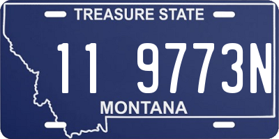 MT license plate 119773N