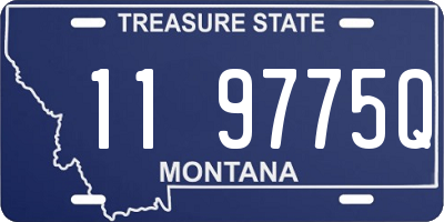 MT license plate 119775Q