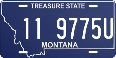 MT license plate 119775U