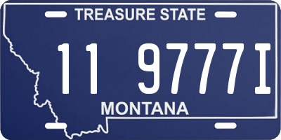 MT license plate 119777I