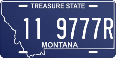 MT license plate 119777R