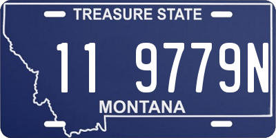 MT license plate 119779N