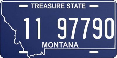 MT license plate 119779O