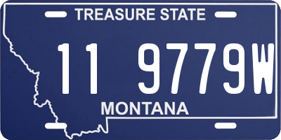 MT license plate 119779W