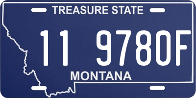 MT license plate 119780F
