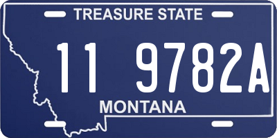 MT license plate 119782A