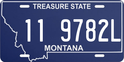 MT license plate 119782L