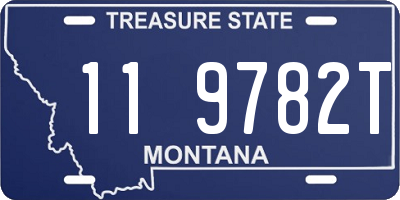 MT license plate 119782T