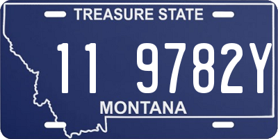 MT license plate 119782Y