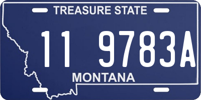 MT license plate 119783A