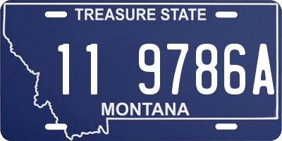 MT license plate 119786A
