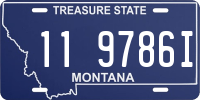 MT license plate 119786I