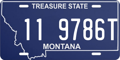 MT license plate 119786T